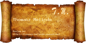 Thomasz Melinda névjegykártya